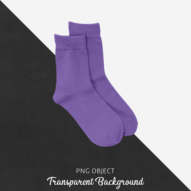 Chaussettes Violettes Transparentes