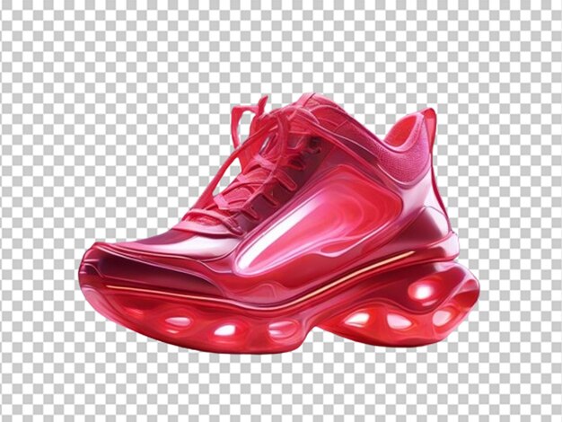 Chaussure Rouge Brillant Avec De La Lumière Rouge