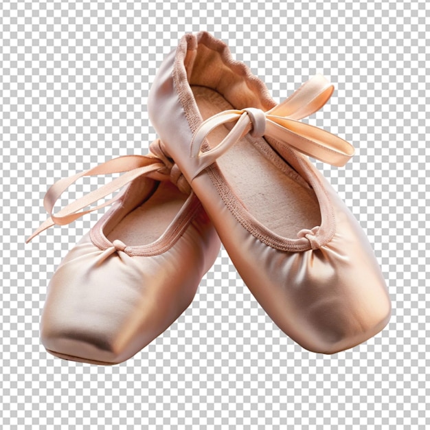 PSD des chaussures de ballet sur fond transparent