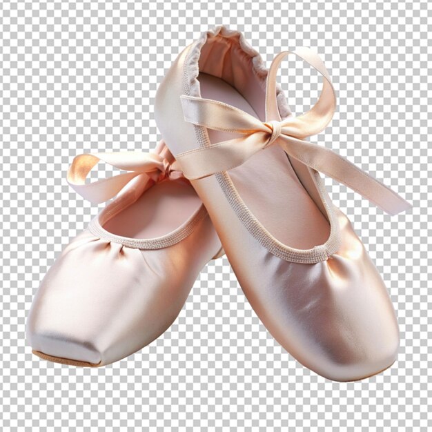 PSD des chaussures de ballet sur fond transparent