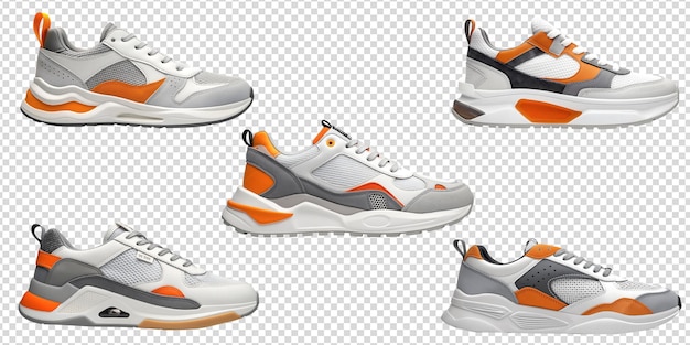 Chaussures blanches isolées sur blanches