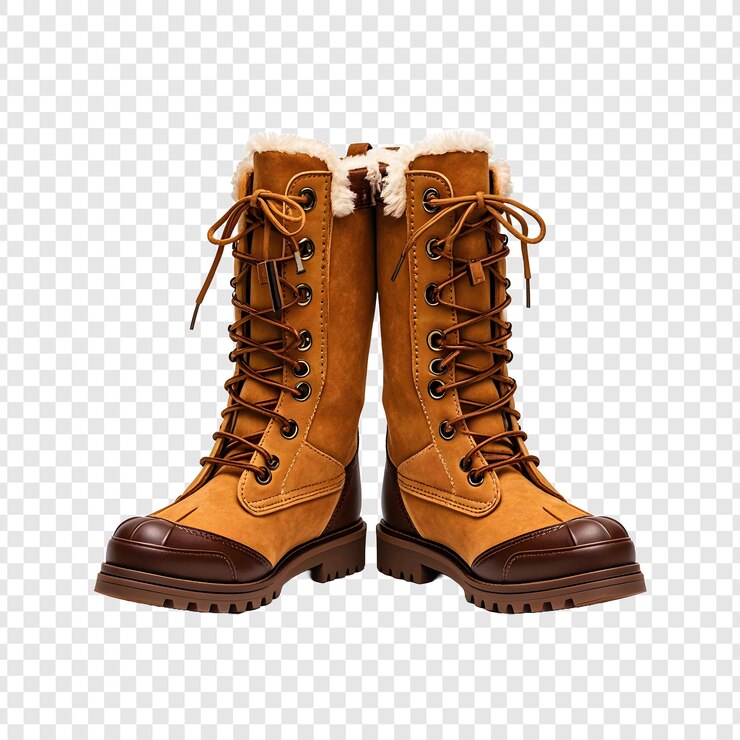PSD chaussures d'hiver isolées sur un fond transparent