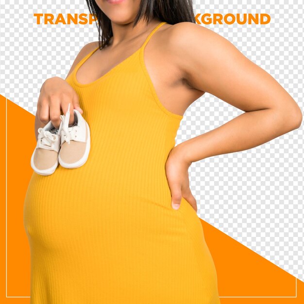 chaussures pour bébés pour femmes enceintes à fond transparent