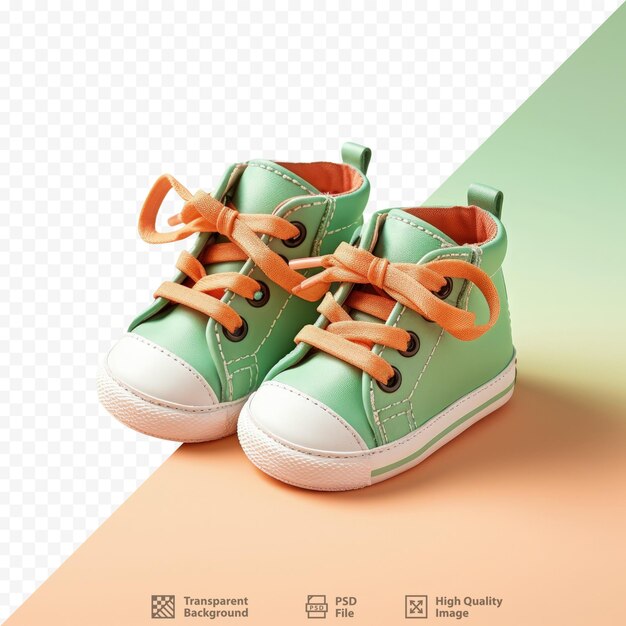 PSD chaussures pour enfants photographiées sur un fond transparent, y compris chaussures et bottes pour nourrissons