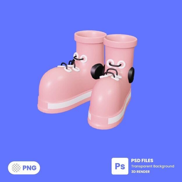 PSD chaussures rendu d'illustration 3d psd premium