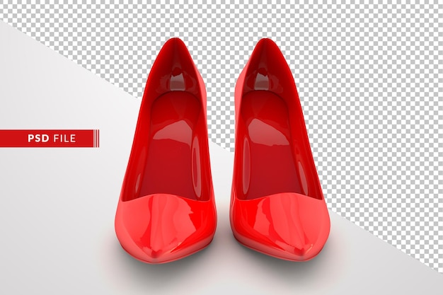 Chaussures Rouges Dans La Conception De Rendu 3d