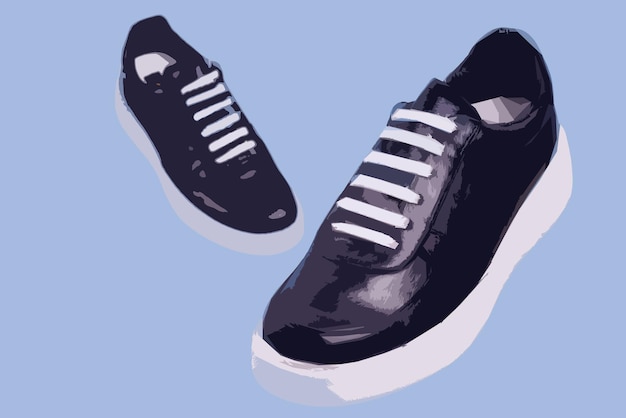 PSD des chaussures de sport clipart