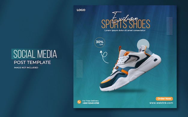 Chaussures De Sport Exclusives Ou Modèle De Bannière De Publication De Médias Sociaux De Vente De Mode Ou Conception De Bannière Web