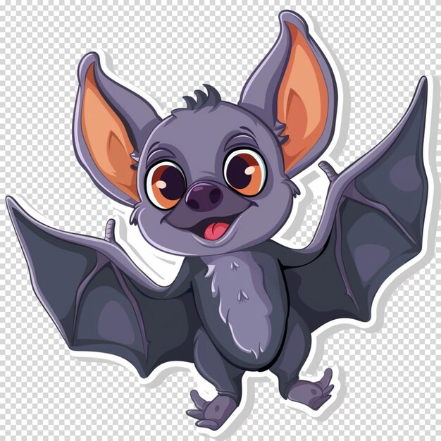 PSD des chauves-souris d'halloween isolées sur un fond transparent