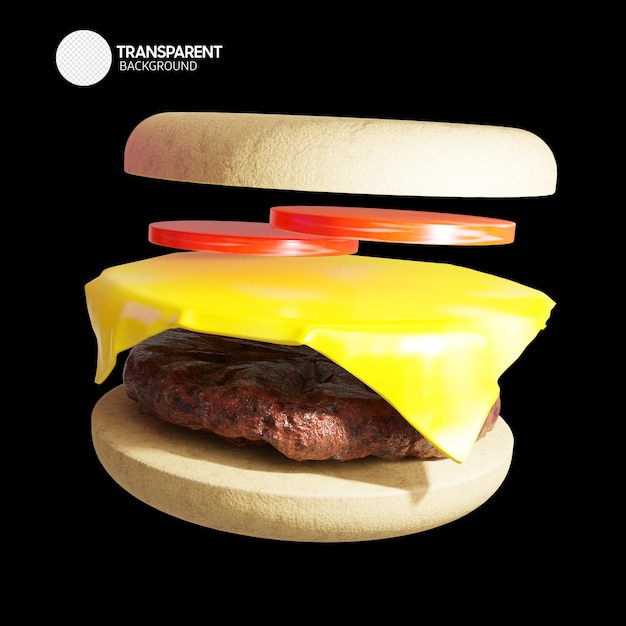 PSD cheeseburger