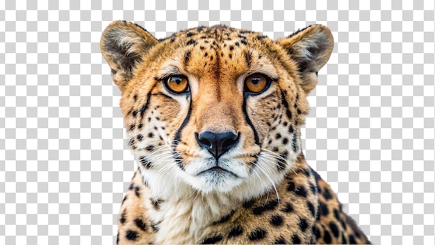 PSD un cheetah isolé sur un fond transparent