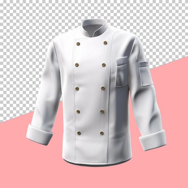 PSD chef coat isolado objeto fundo transparente