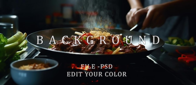 PSD le chef cuisine à la maison bulgogi