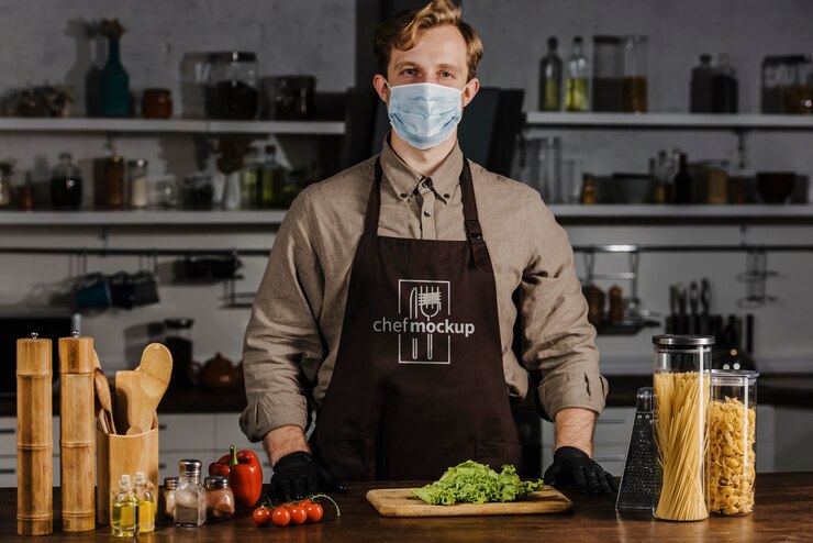 PSD chef de tiro medio con mascarilla