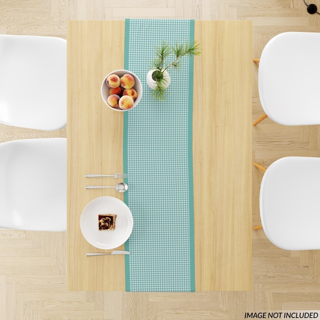 Chemin de table de cuisine