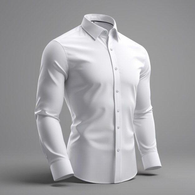 Une Chemise Blanche Avec Un Collier Qui Dit Chemise Dessus