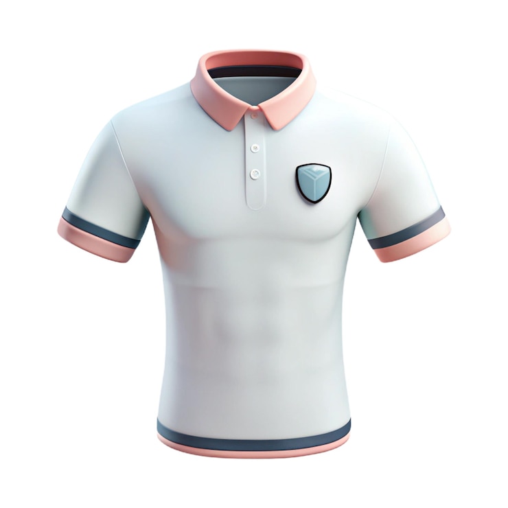 PSD une chemise blanche avec un logo noir sur le devant et le numéro 4 sur le devant