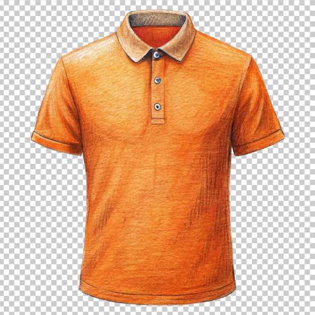 PSD une chemise orange.