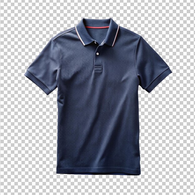 PSD chemise de polo sur fond blanc