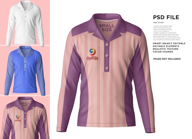 PSD une chemise à rayures roses et violettes avec le mot petit dessus.