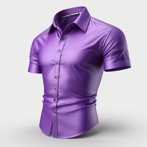 PSD chemise violette psd sur un fond sombre
