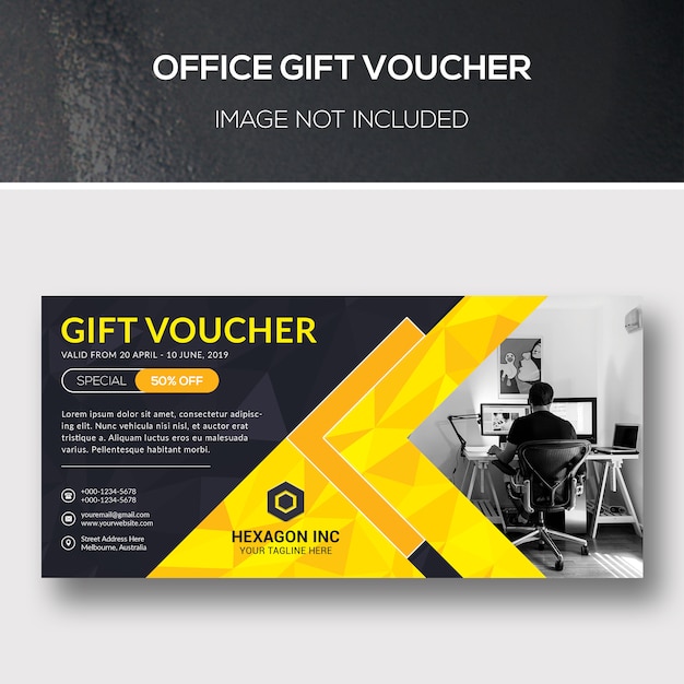 Chèque-cadeau de bureau