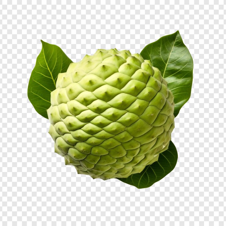 PSD cherimoya aislado sobre un fondo transparente