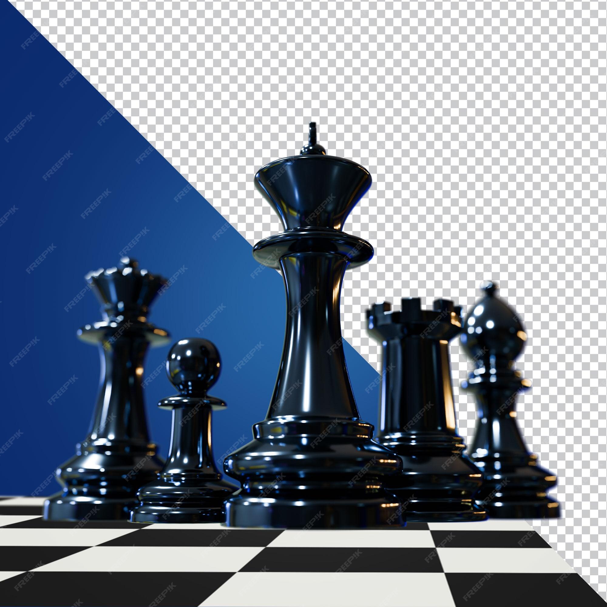 Chess 3d rendering imagem isolada