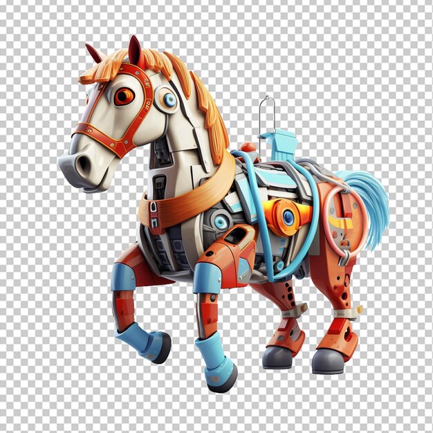 PSD le cheval amusant illustration 3d png