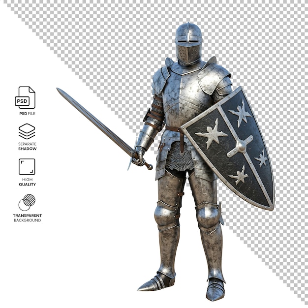 Le chevalier médiéval en 3D