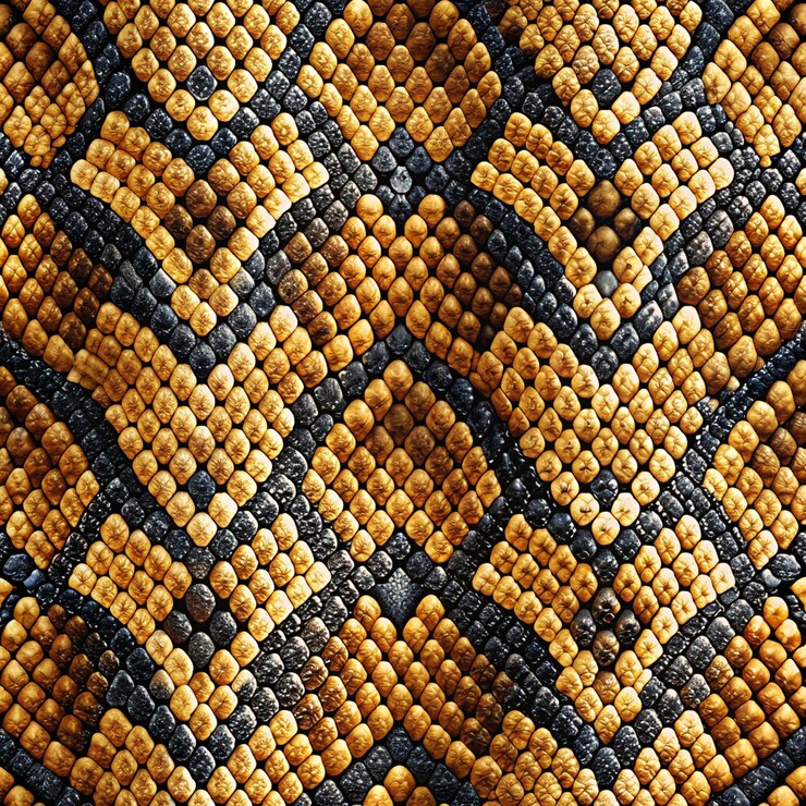 PSD chevron amarelo e preto padrão de pele de cobra