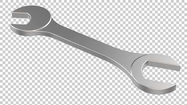 Chiave su sfondo trasparente illustrazione di rendering 3d