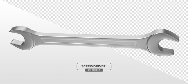 Chiavi metalliche realistiche renderizzate in 3D per la manutenzione automobilistica con sfondo trasparente