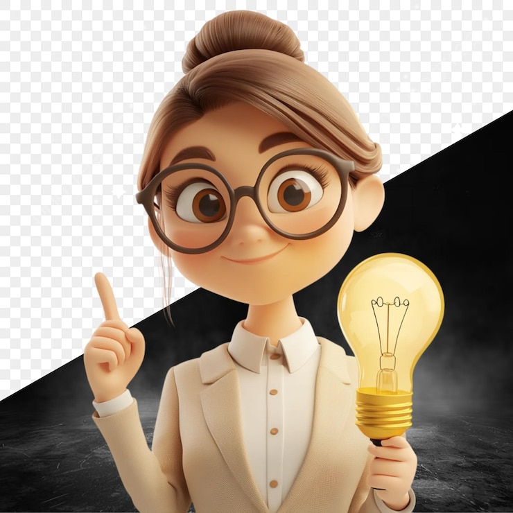 PSD la chica de los dibujos animados