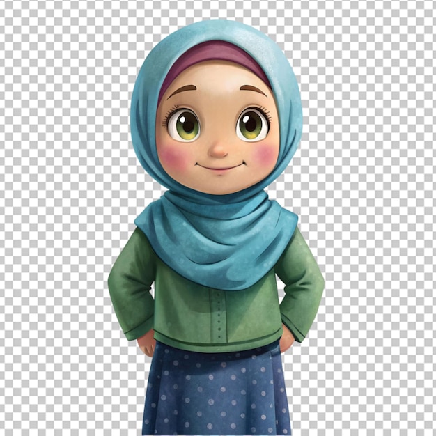 PSD una chica con hijab linda