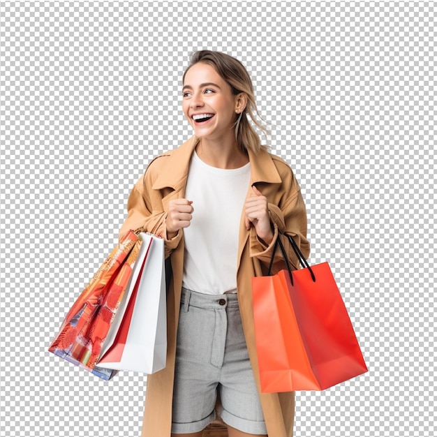 PSD chica de la moda y las compras