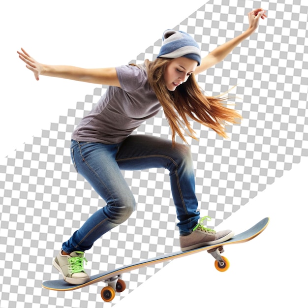 La chica patinadora rápida