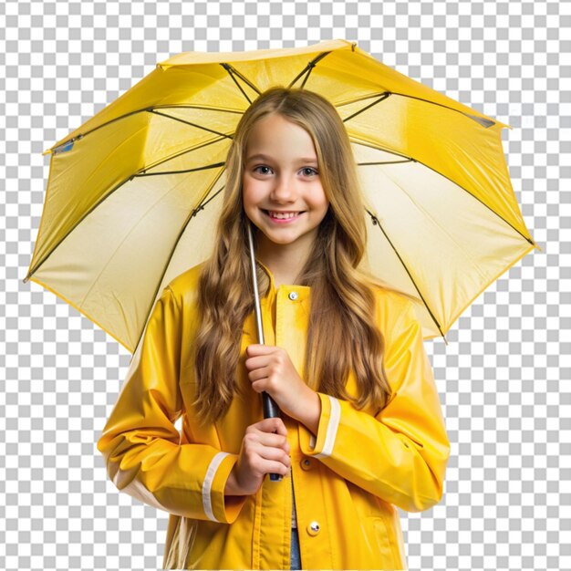 PSD la chica sonriente con fondo azul