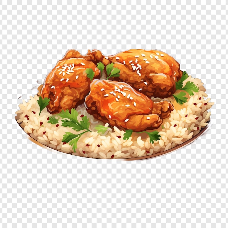 PSD chicken bog isolado em fundo transparente