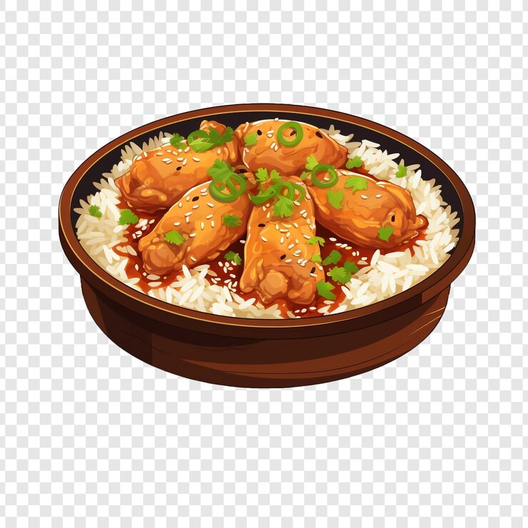 PSD chicken bog isolado em fundo transparente