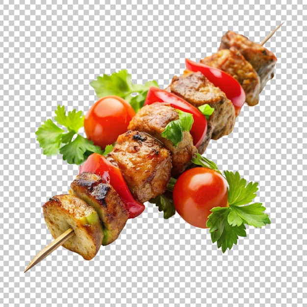 PSD chicken satay isoliert