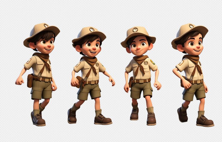 Los chicos exploradores aislados