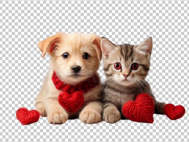 PSD le chien et le chat gingembre png