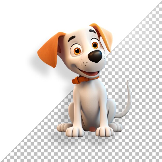 Un Chien Mignon En 3d