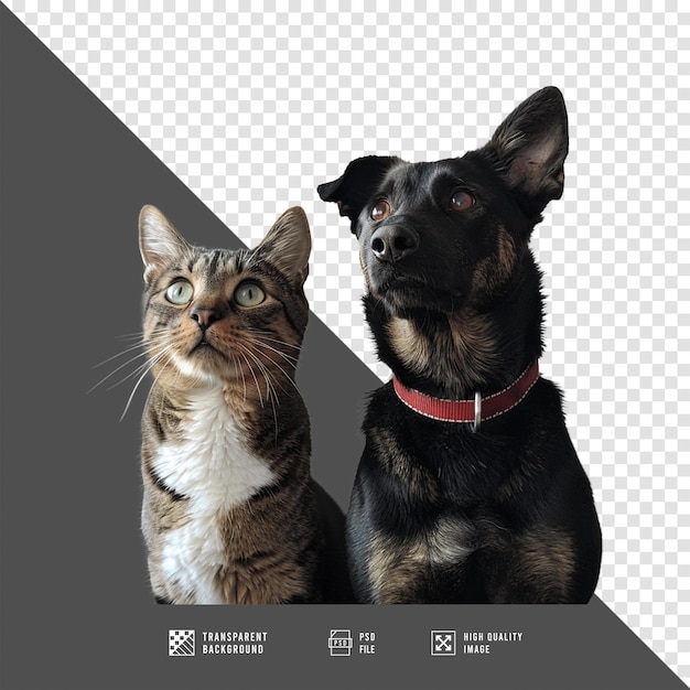 Chiens et chats sans antécédents en qualité HD