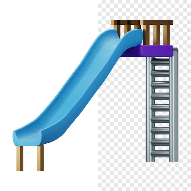 Children Slide Playground 3d Icon