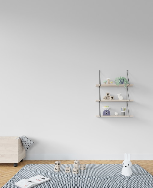Childroom com estante e brinquedos
