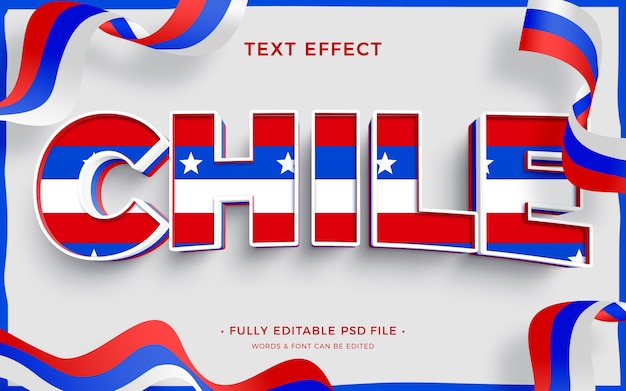 PSD chile-text-effekt