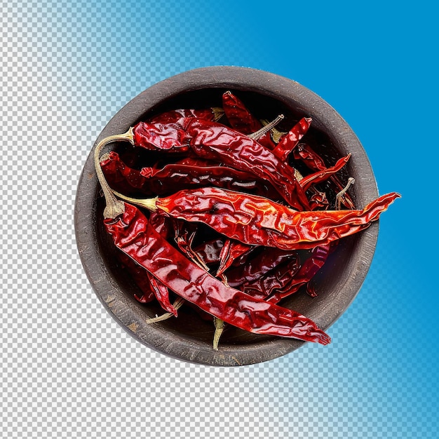 PSD chiles secos en el cuenco png