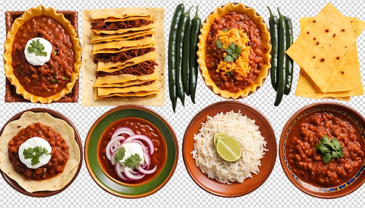 PSD chili indiano picante com tortilhas